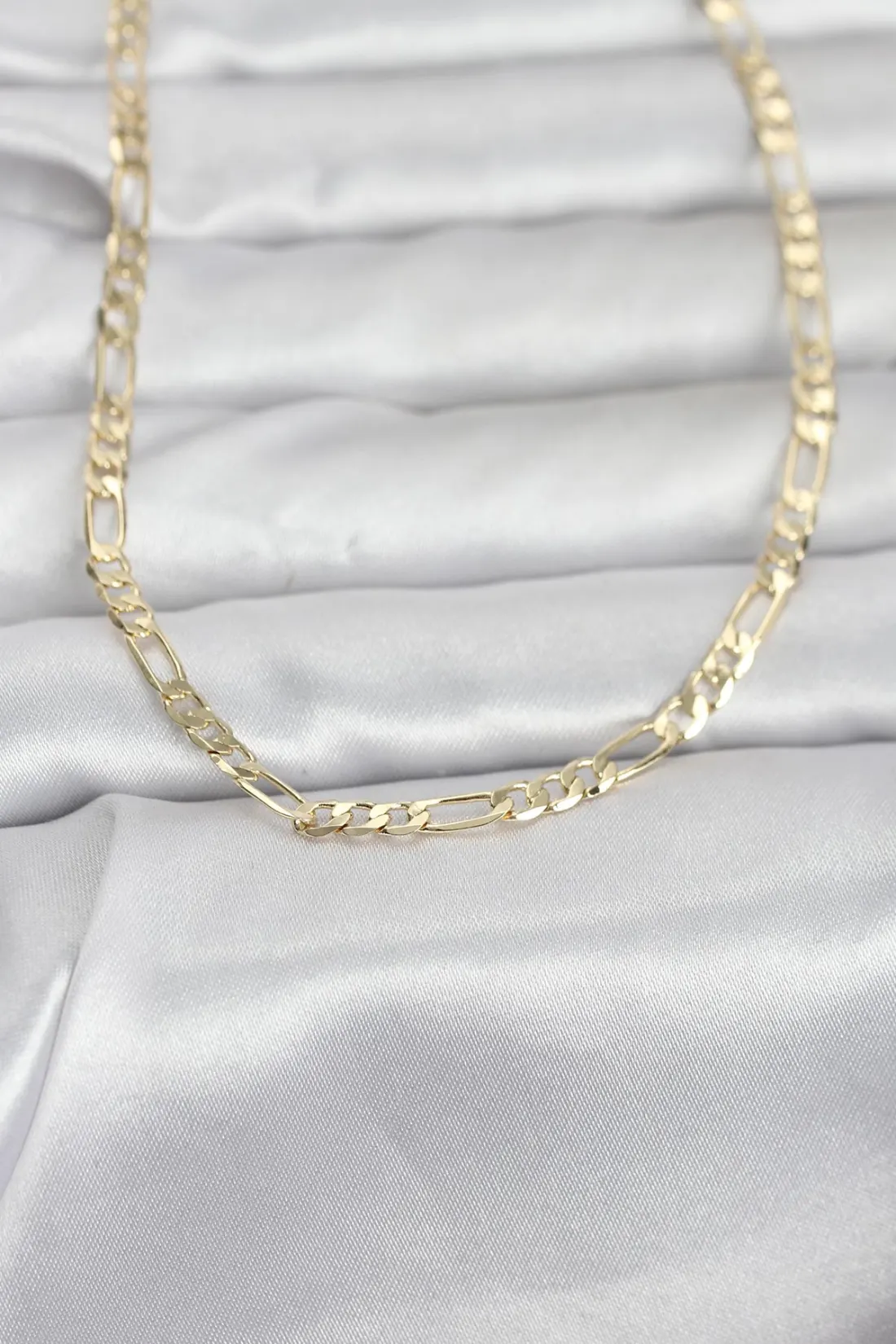 CM 14K Gold Renk Kuşgözü Zincir Model 60 cm Kadın Kolye