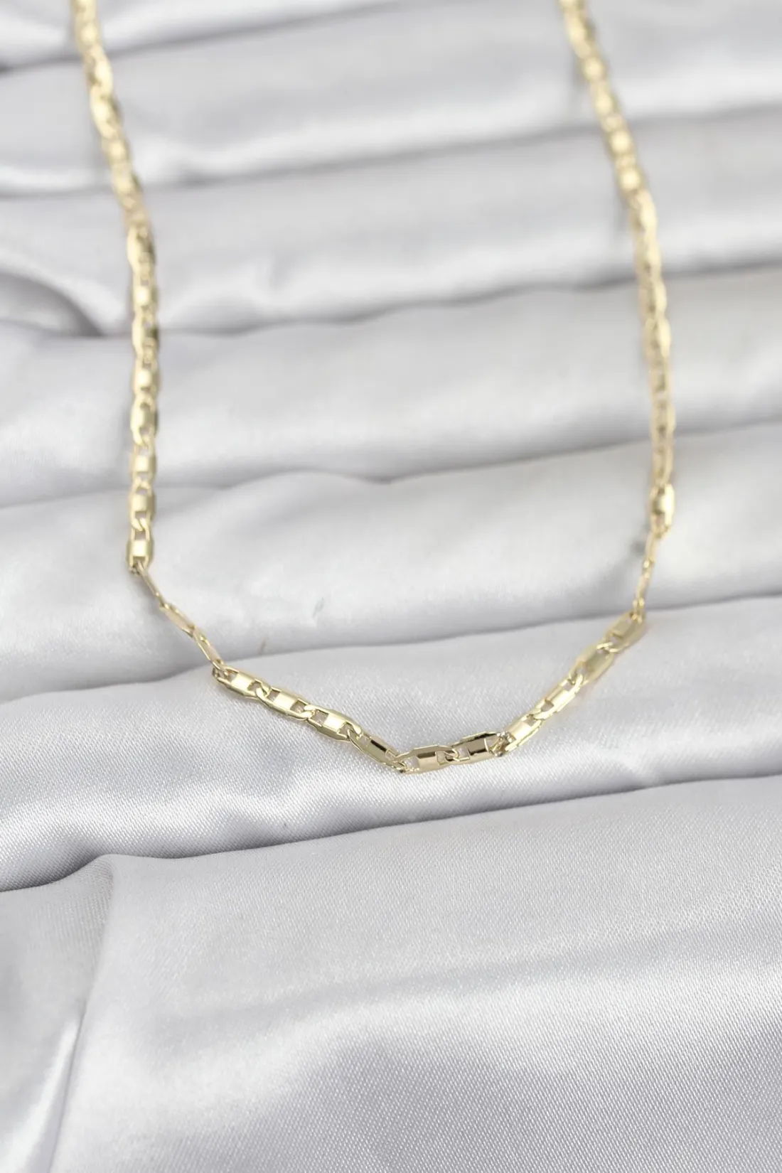 CM 14K Gold Renk Gemici Zincir Model 60 cm Kadın Kolye