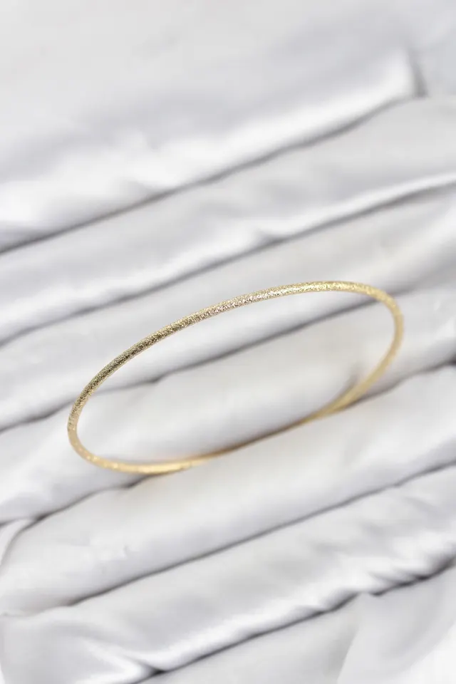 CM Gold Renk Simli Model 65 mm Bilezik